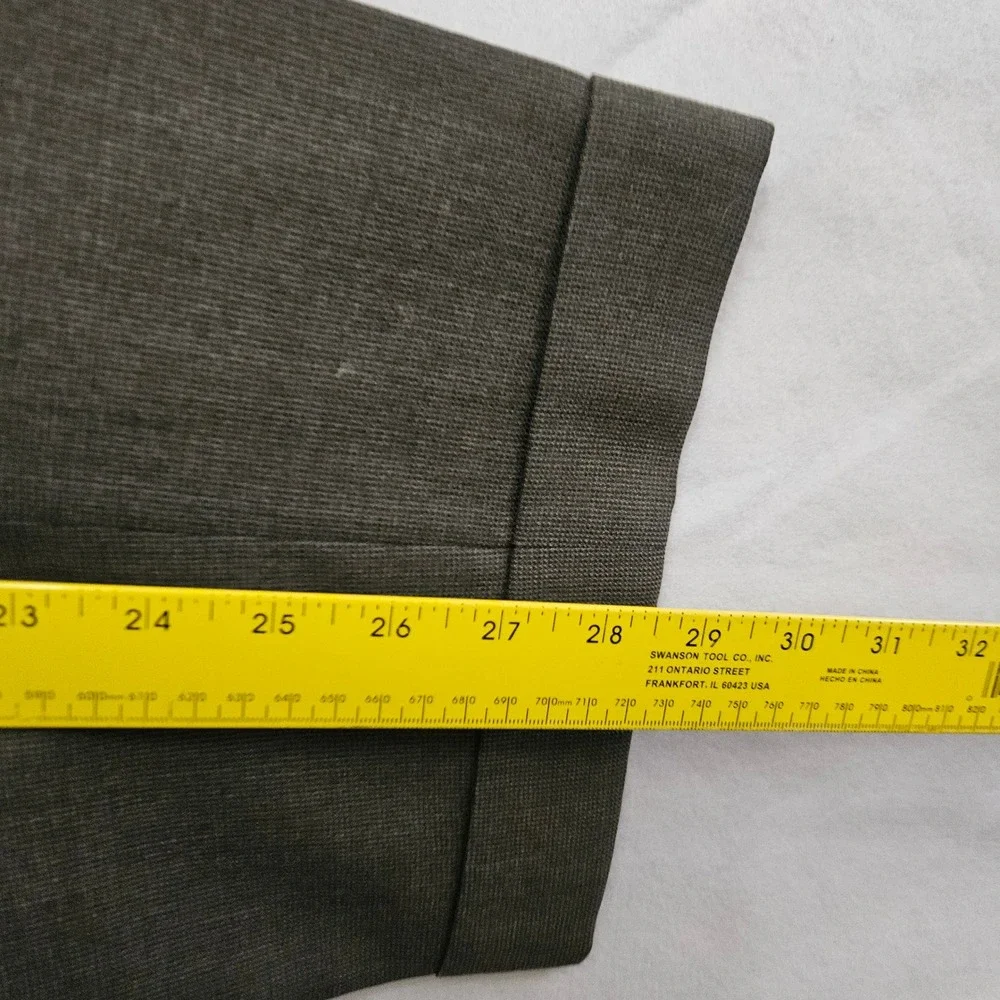 Vintage George J Good Hickey Freeman Brown Textured Wool 3 Button Suit 44R 31W